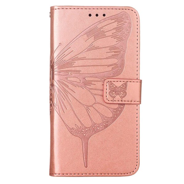 SKALO OnePlus Nord CE 3 Lite 5G Mandala Butterfly Plånboksfodral - Roséguld Rosa guld