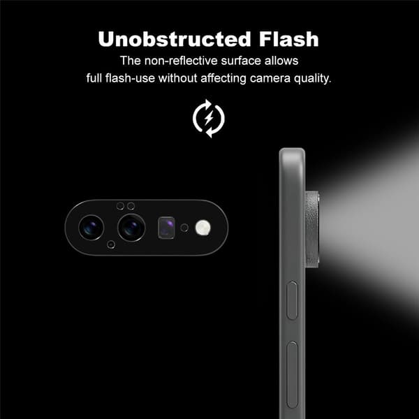IMAK Kamerabeskyttelse i metal til Google Pixel 11 - Sort Black