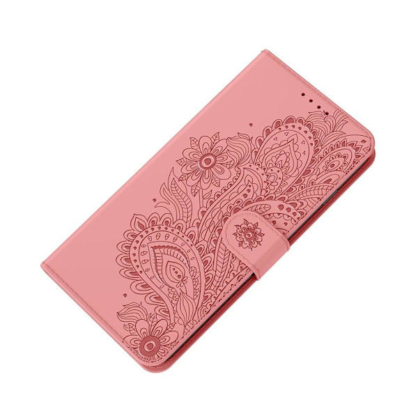 SKALO iPhone 13 Pro Max Mandala Plånboksfodral - Ljusrosa Ljusrosa