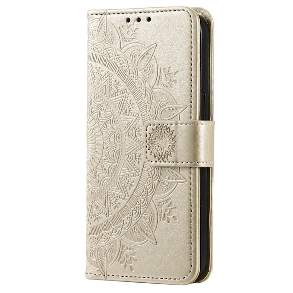 SKALO Xiaomi 13 5G Mandala lompakkokotelo - Kulta Gold