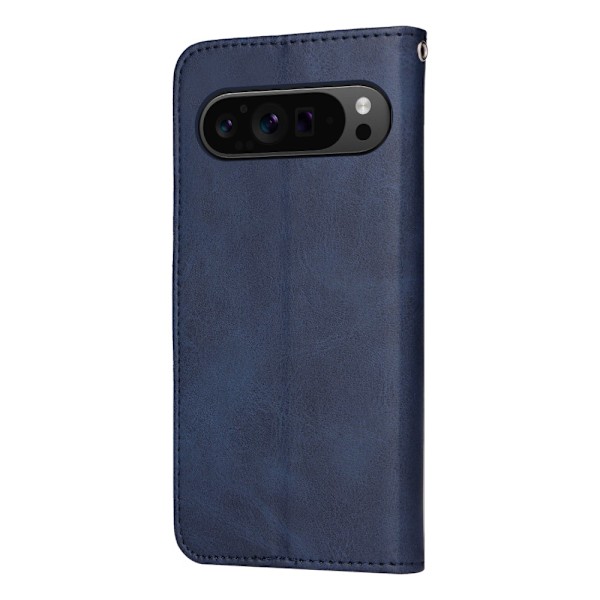 SKALO Google Pixel 9 Pro XL PU-Läder Plånboksfodral - Fler färger Blå
