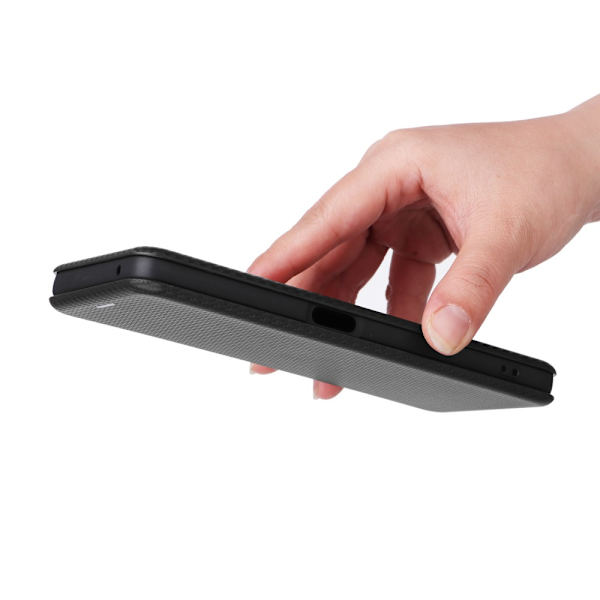 SKALO OnePlus Nord CE 3 Lite 5G Carbon Fiber Pungetui - Sort Black