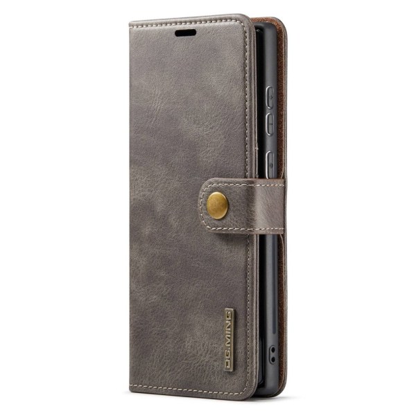 DG MING Samsung S23 Ultra 2-i-1 Magnet Plånboksfodral - Grå grå