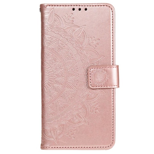 SKALO Moto G31 / G41 Mandala Plånboksfodral - Roséguld Pink gold