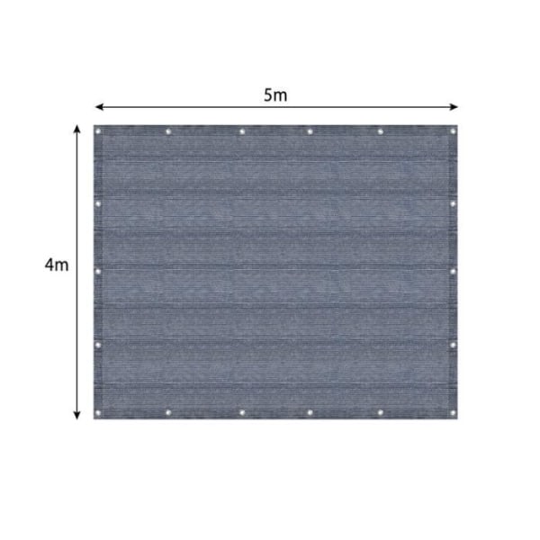 YUENFONG campingmatta, HDPE-matta av hög kvalitet, tältmatta, tvättbar, halkfri, bärväska medföljer, 4x5m