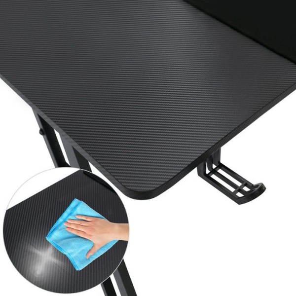 Spelbord Speldatorbord med kolfiberyta Ergonomiskt skrivbord - 140 x 60 x 74 cm