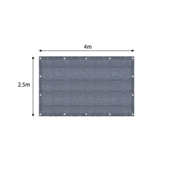 YUENFONG campingmatta, högkvalitativ HDPE-matta, tältmatta, tvättbar, halkfri, bärväska ingår, 2,5x4m