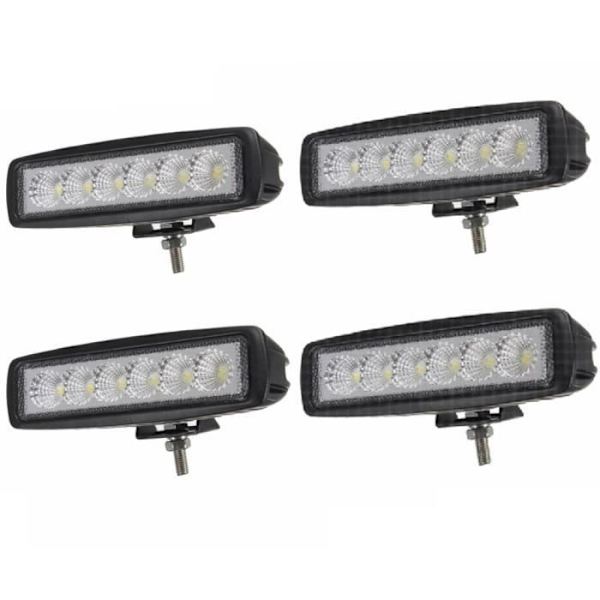 YUENFONG LED-arbetsljus Offroad-arbetsljus Strålkastare Arbetsljus 1600LM Gjuten aluminium IP67 - 4x 18W