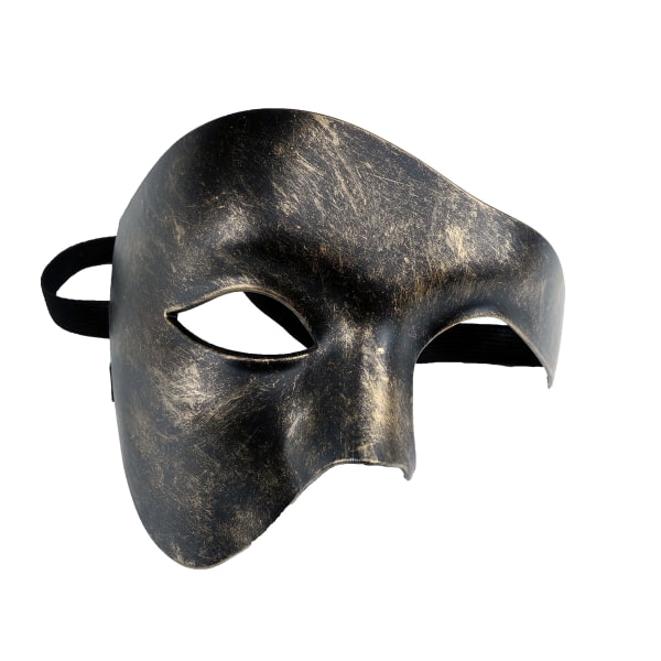 Pretty Party Prom Masks Luxury Masquerade Black and Gold Masks,18*9*14 natklub, date, skoleskuespil, Fødselsdagsfest,Jul