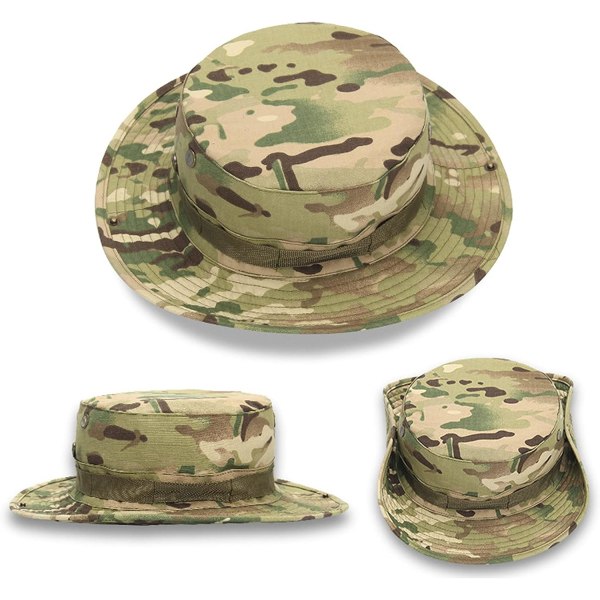 Boonie Taktisk Fiskerhat Solbeskyttelse Vision Camouflage til Camping Vandring Fiskeri Mænd Unisex CP