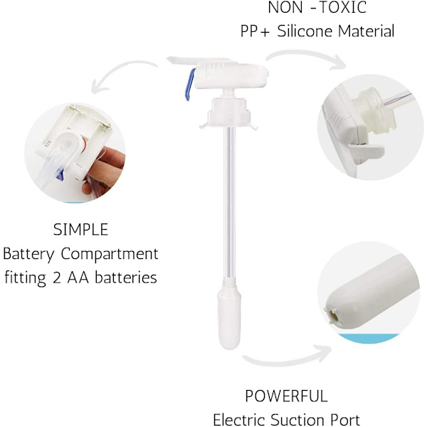 2 st magisk elektrisk kran, automatisk dryckesdispenser, bärbar elektrisk mjölkjuice-vattenölsdispenser för festbröllop utomhus