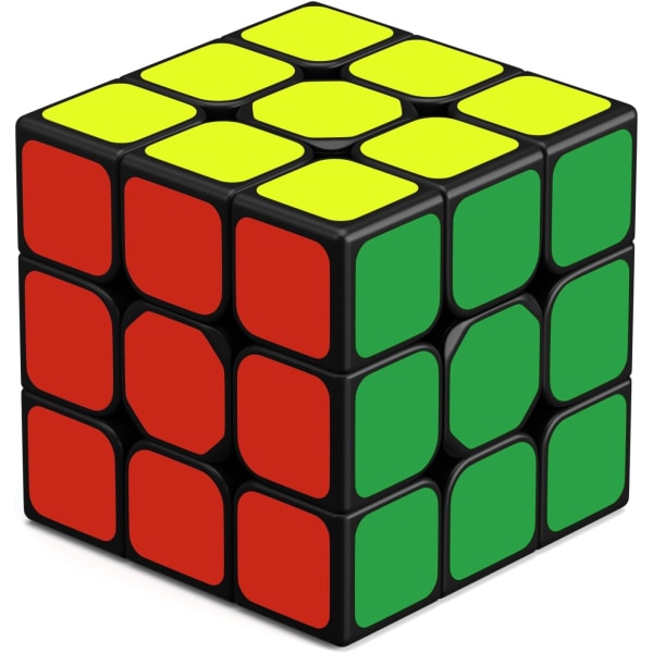 3X3 Speed ​​Cube, Qihang 3X3X3 Original Speed ​​Cube erittäin kestävä tarra eloisilla väreillä, 56mm (3x3x3) 3x3x3 3x3x3