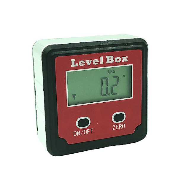 Digital Vattenpass Box Aluminium Vinkelmätare Nivåmätare Fasadmätare Lutningsmätare Med Hållfunktion Bakgrundsbelysning Och Magnetisk Bas (med Hållfunktion)