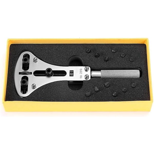 Reparationsverktyg för case - Kit med stor justerbar skiftnyckel och 12 bitar (för watch som mäter 55 mm)