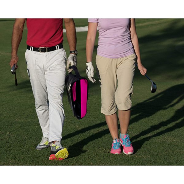 Golf skopose, rosa golfskoposer for kvinner utendørs glidelås bæreposer med ventilasjon sport skopose reiseskoposer (rosa), 13,38 tommer Pink Common