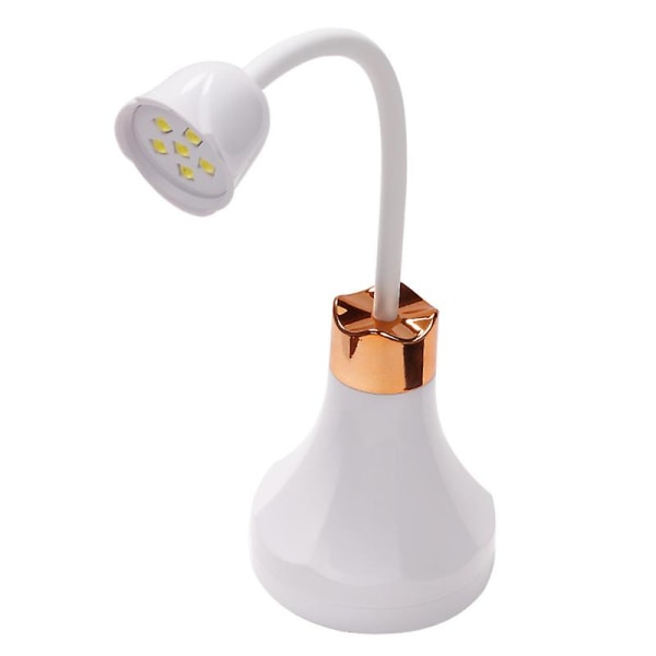 UV-LED-kynsilamppu Kannettava kotikynsisalongin ruusun muotoinen 360 astetta pyörivä handsfree-kynsienkuivaajan koristelu