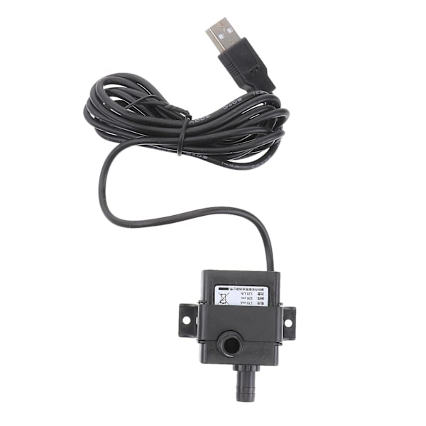 Usb 120l/h 5v Mini Akvarium Nedsænkelig Bærbar Vandpumpe Fiskeskål Ultra Stille Køling Børsteløs Motor Hjem Ad20p-0510a (sort)