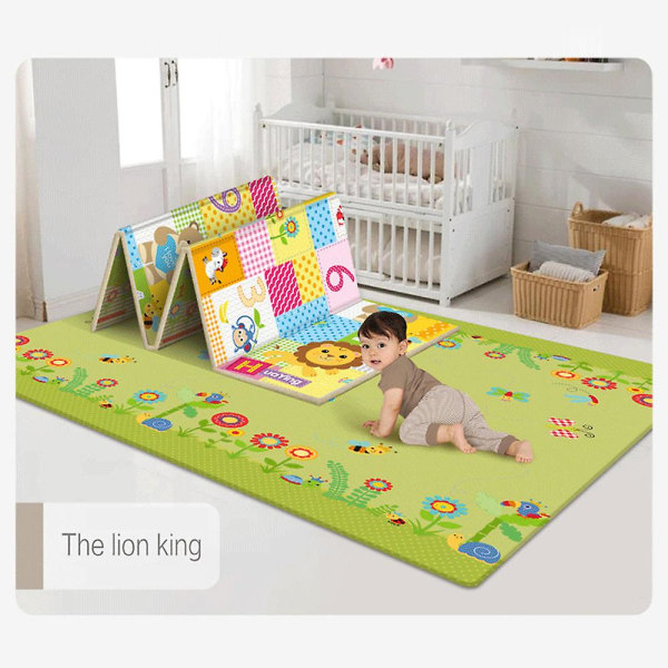 Baby puuvillainen leikkimatto, leikkimatto Baby ryömintämatto lattialle Baby matto Suuri Superpehmeä Erittäin paksu, Pintataittuva Liukumaton Ei Myrkyllinen