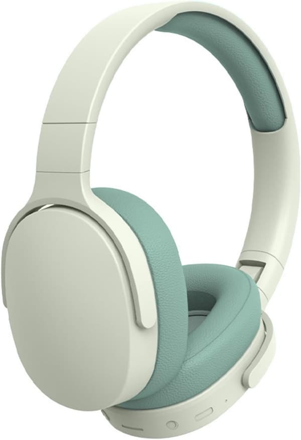 Trådløst Bluetooth-headset, HiFi foldbart intelligent støjreduktion justerbart trådløst headset, Bluetooth-kompatibelt 5.1 stereo over ear-hovedtelefon Green