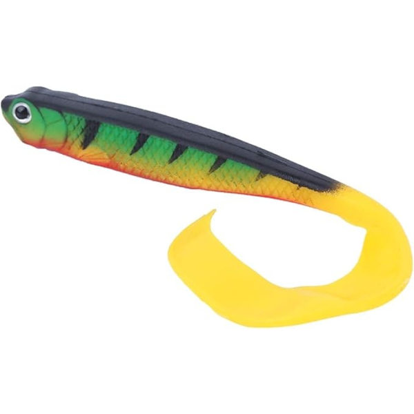 Fiskedrag, sæt med 8, 12 cm, PVC, padlehaledesign