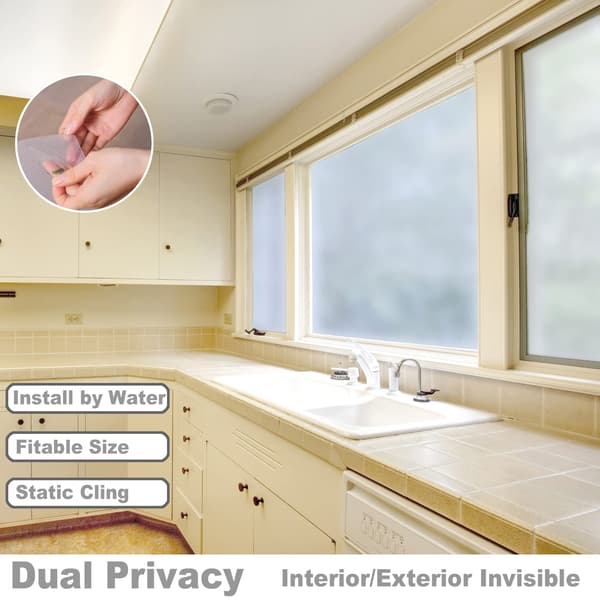 Privacy Self-Adhesive Window Film, Frosted (30 cm x 200 cm)