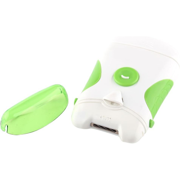 2 i 1 Elektrisk nagelklippare Bärbar Elektrisk nagelklippare Nageltrimmer Säker Manikyr Pedikyr Verktyg för Användning på Barn White and Green