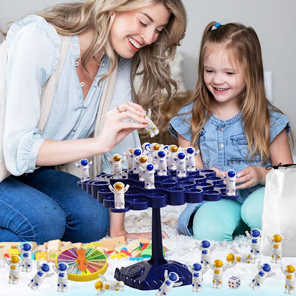 Astronaut Balanse Matematikk Spill, Swing Stack Balanse Spill for 2 Spillere, Astronaut Balanse Læringsspill Familiespill for Barn (Astronaut)