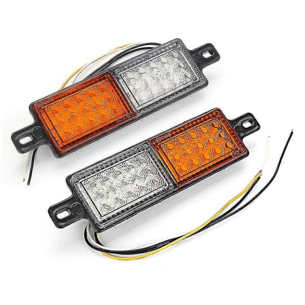 2X Universal 30 LED Bullbar Forreste Blinklys Sidemarkeringslys 10-30V Parkeringslys