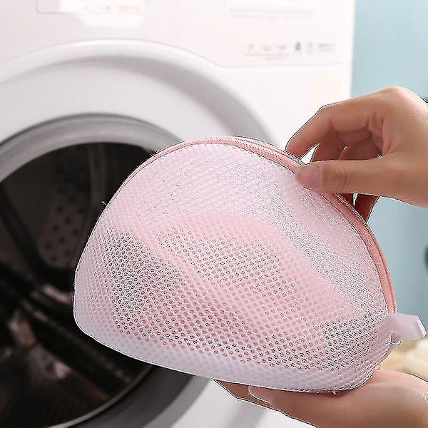 BH Vaskeri Vasketasker 4 stk Skallformet Vask Undertøy Mesh Bag Med Glidelås Til Vaskemaskin