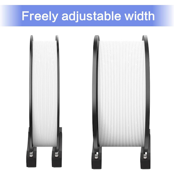 2PCS 3D-skrivarspolhållare 3D-skrivartillbehör Fästen Spolhållare Filamentfäste för PLA/ABS/TPU/Andra 3D-utskriftsmaterial
