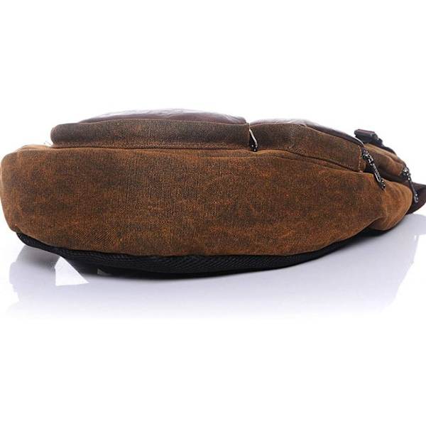 Kangaskankainen olkalaukku, crossbody-reppu miehille ja naisille, ulkoiluun, matkustamiseen, urheiluun, vaellukselle, leirintään, olka- ja rintapakkaus, rento päiväretkireppu, kahvi #38coffee(canvas)