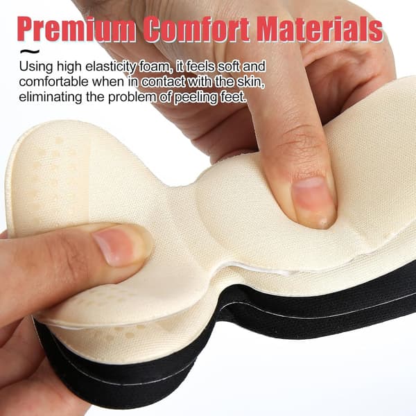 2 Pairs Heel Inserts - Non-Slip Stabilizer, Durable Adjustable Insoles, Perfect Fit, Provides Comfortable Heel Support for Shoes