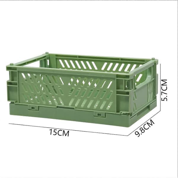 4 stk. Mini Foldbare Bordkasser Opbevaringsboks (15 x 9,7 x 5,6 cm)