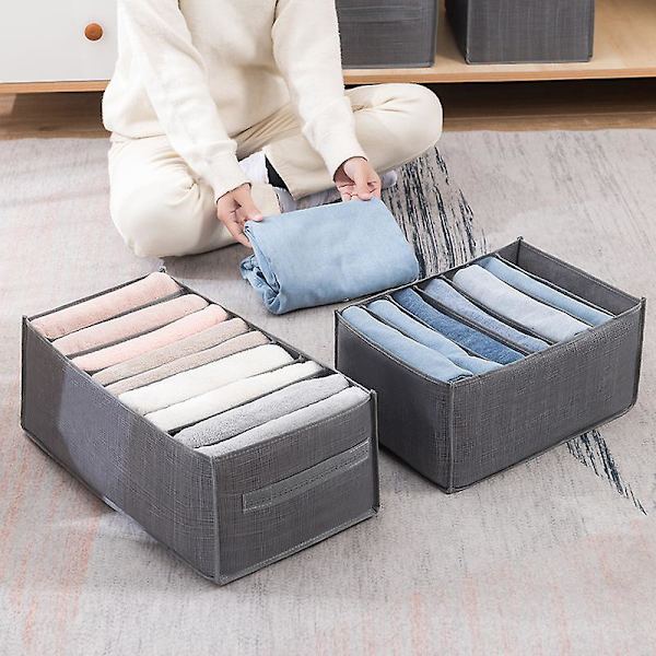 Opbevaringsbokse  Skuffebokse Jeans Bukser Opbevaringsboks Skuffe Opbevaringsskab Garderobeskuffe Opbevaringssystem Et-stykke tøjopbevaringsboks