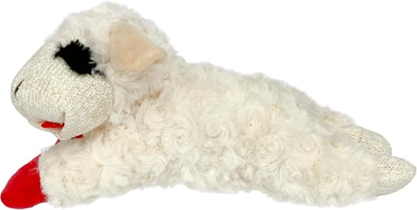 Pehmeä koiranlelu, Lambchop, 10\" Normaali, Valkoinen, Suuri