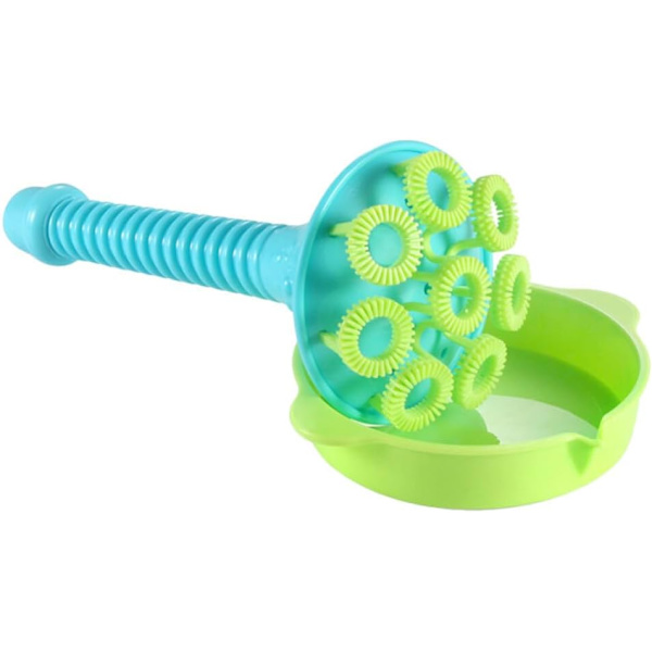 Bubbelblåsare Blåsbubbelverktyg Bubbelmaskin Leksaker Bubbelstavar Set med med bricka Roliga Sommarleksaker för Barn, Flickor och Pojkar Blue