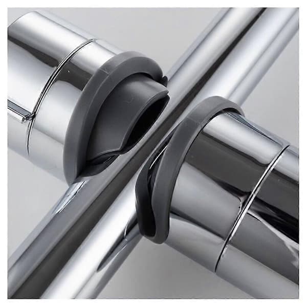 Utskiftbar håndholdt dusjhodeholder, krombelagt ABS dusjhodeholder, 18-25MM justerbar diameter