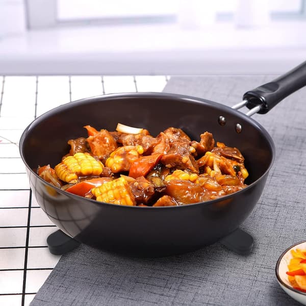 Silicone Foldable Pot Holders 2-pack Non-slip Heat Resistant for Hot Pots/Cups/Dishes/Plates