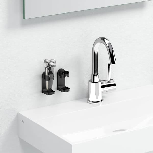 2-pack självhäftande rakbladshållare, duschrakbladshållare kompatibel med Philips Series 7, Series 9 (vit)