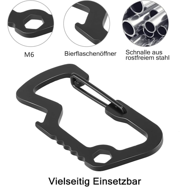 Utdragbar nyckelring nyckelring kraftig utdragbar snodd med bältesklämma, märkesrulle klämmor förlängare för arbets-ID-korthållare, svart Black