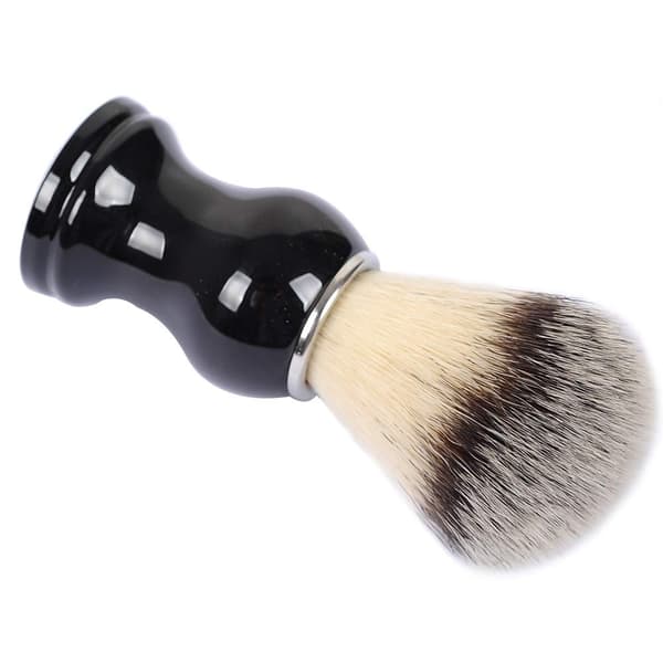 Shaving Brushes, Bristle Knot with Shaving Brush with Pure Black Engineered Plastic Handle