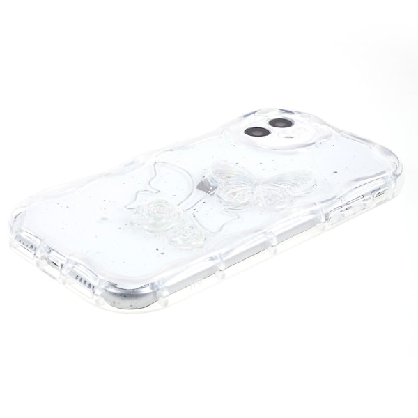 Bagcover til iPhone 12 6.1 tommer, 3D/skymønster Epoxy Fleksibelt TPU-telefoncover -