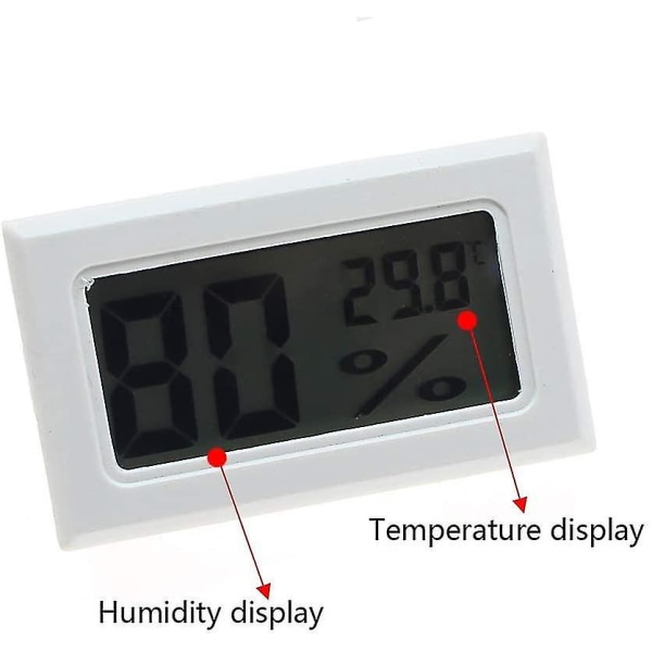 Termo-hygrometer Mini bærbart termometer Hygrometer Indendørs fugtmåler