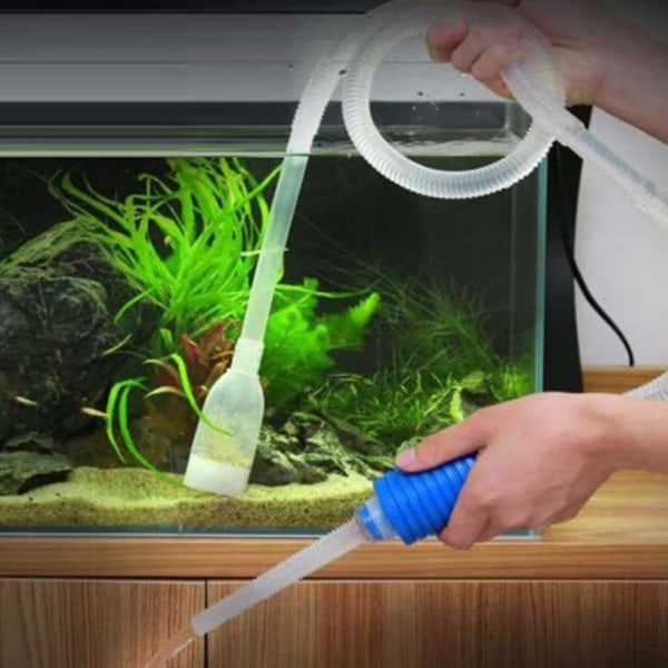 Akvarium grusrenser, håndsifonpumpe for rengjøring av akvarium