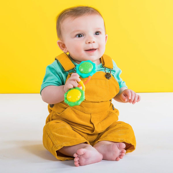 Oball Easy Grasp Shaker Rattle BPA-fri leksak för spädbarn Green
