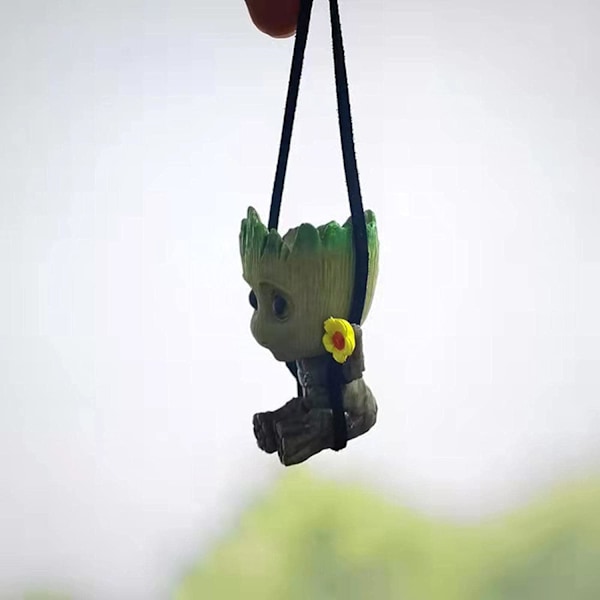 Keinutuva Groot-hartsiautokoriste, söpö anime-tarvikkeet, ripustus auton sisustukseen, auton taustapeilin riipus, auton sisustuskoriste Fgroot