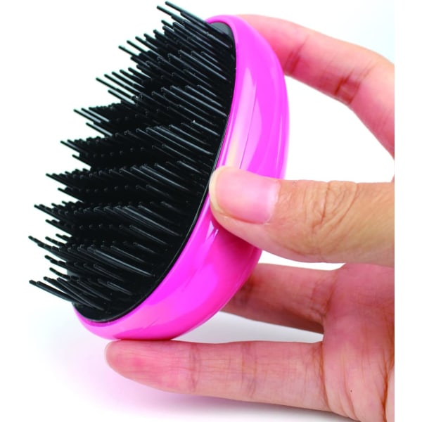 Wet Detangler-hårborste, hårförlängningsborste för hårförlängning för kvinnor, flickor och barn, minikompakt hårborste för barn (färgglad röd)