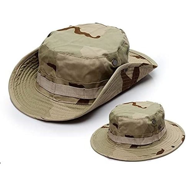 Boonie Tactical Fiskerhatt Solbeskyttelse Visjon Kamuflasje for Camping Fotturer Fiske Menn Unisex DC