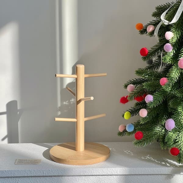Koppholder i bambus, 6 koppholdere