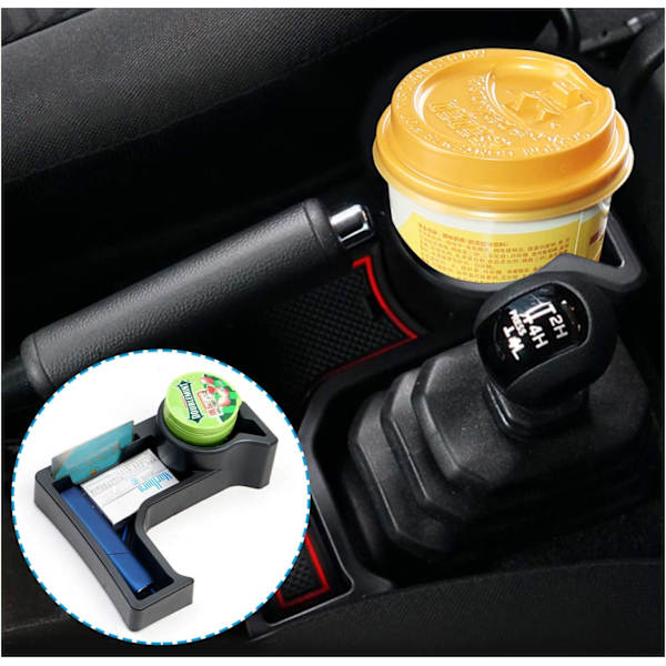 Bilarmstödsorganisatör för Jimny (automatisk växellåda), Jimny mittkonsol armstödsbricka låda, automatisk bil Jimny AT tillbehör förvaringslåda mittarmlän Red Automatic Transmission